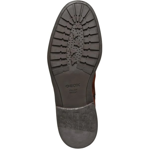 Geox Mens Tiberio Patent Leather Ankle Lace Up Boots