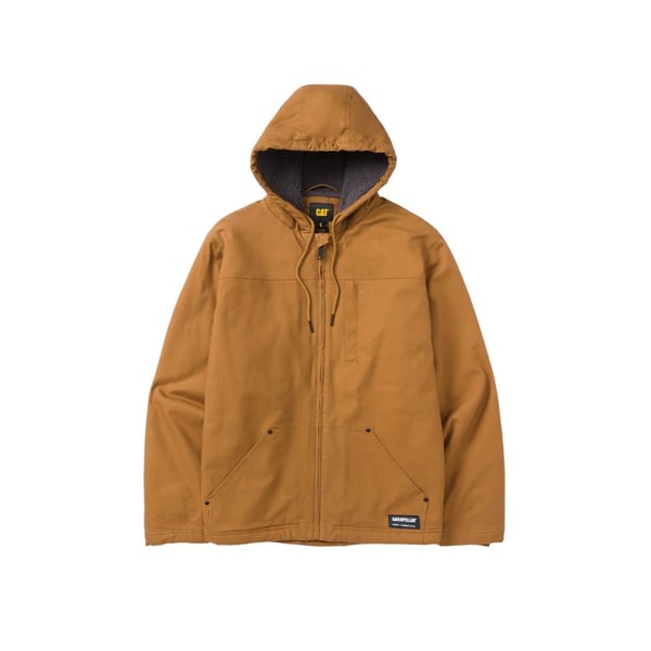 Caterpillar miesten sherpa-vuorattu hupullinen takki
