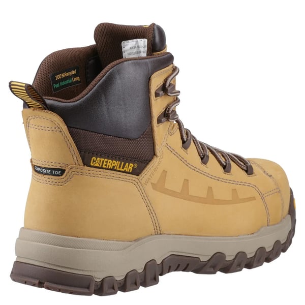 Caterpillar Mens Threshold Rebound Grain Leather Composite Toecap Safety Boots