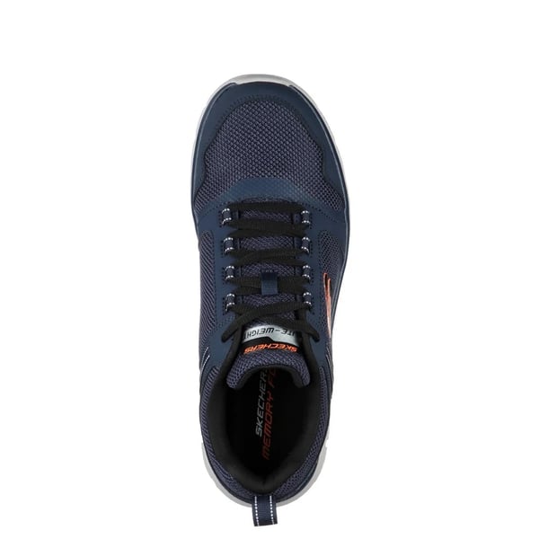 Skechers Mens Track Knockhill Action Leather Trainers