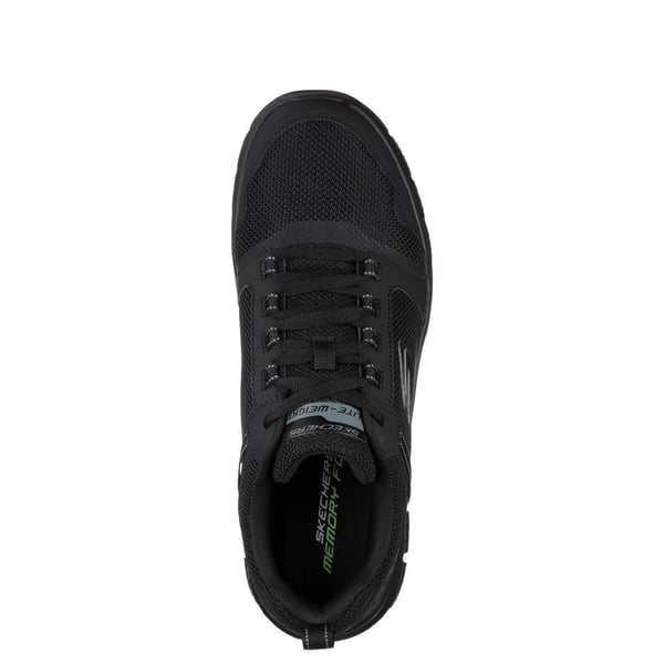 Skechers Mens Track Knockhill Action Leather Trainers