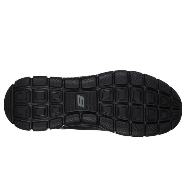 Skechers Mens Track Knockhill Action Leather Trainers
