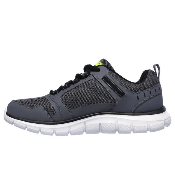 Skechers Mens Track Knockhill Action Leather Trainers
