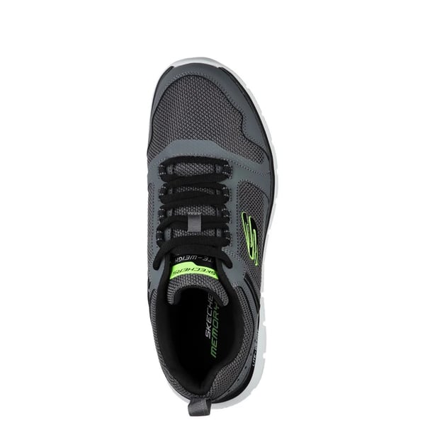 Skechers Mens Track Knockhill Action Leather Trainers
