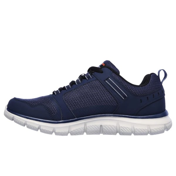Skechers Mens Track Knockhill Action Leather Trainers