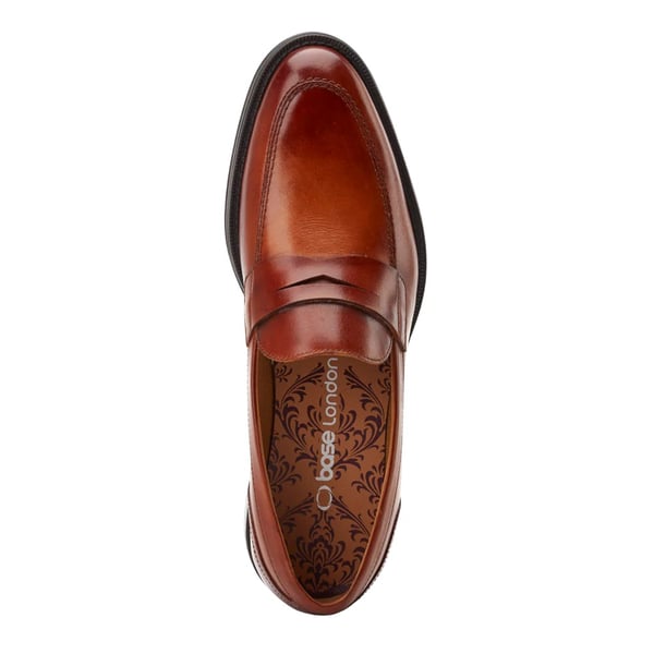 Base London Mens Kennedy Leather Slip-on Loafers