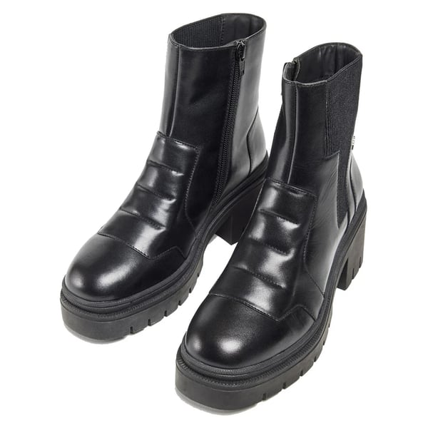 POD Womens/Ladies Lillian Leather Heeled Ankle Boots