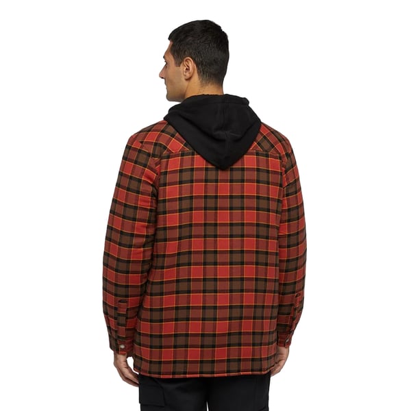 Dickies Mens Flannel Hooded Shirt