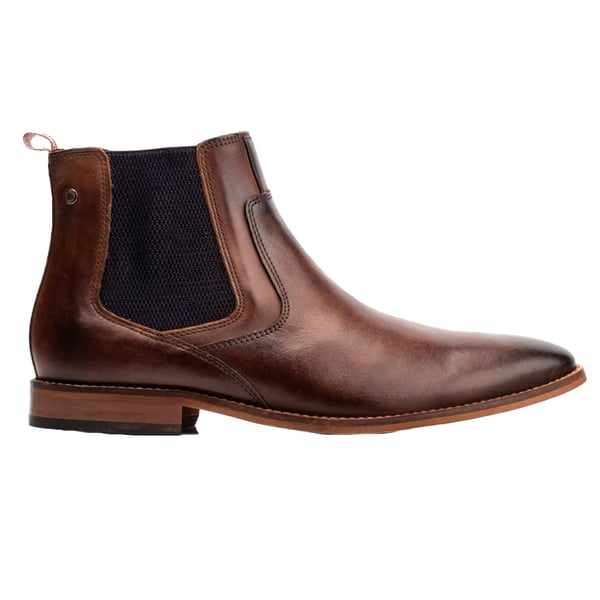 Base London Mens Leather Chelsea Boots
