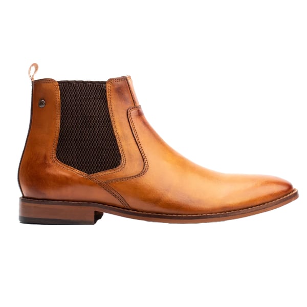 Base London Mens Leather Chelsea Boots