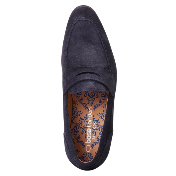 Base London Mens Bruno Leather Penny Loafers