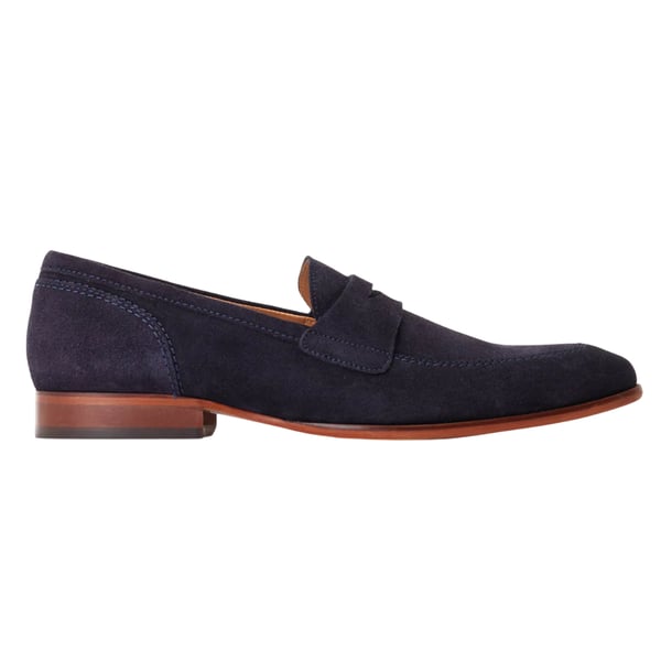 Base London Mens Bruno Leather Penny Loafers