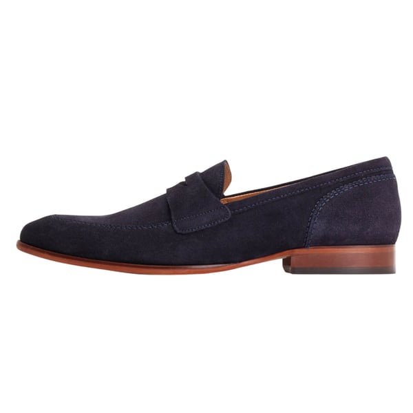 Base London Mens Bruno Leather Penny Loafers