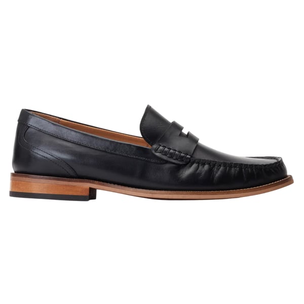 Base London Mens Garfield Leather Penny Loafers