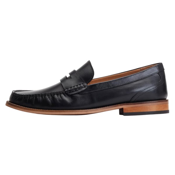 Base London Mens Garfield Leather Penny Loafers