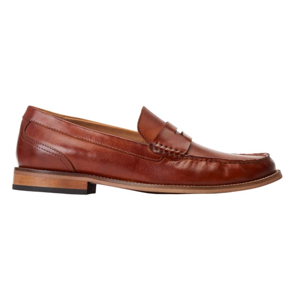 Base London Mens Garfield Leather Penny Loafers