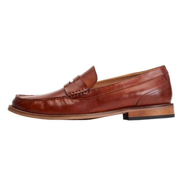Base London Mens Garfield Leather Penny Loafers