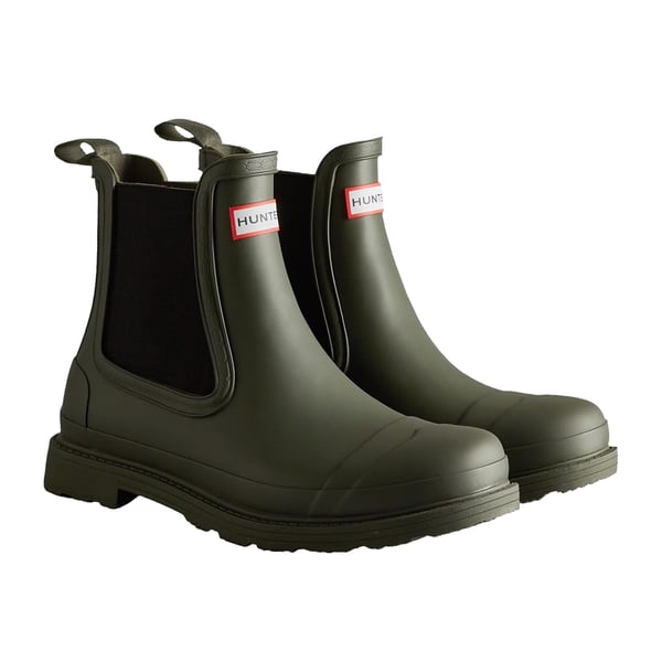 Hunter Mens Commando Chelsea Boots