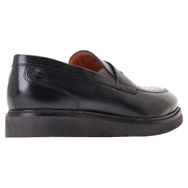 Base London Mens Sid Leather Penny Loafers