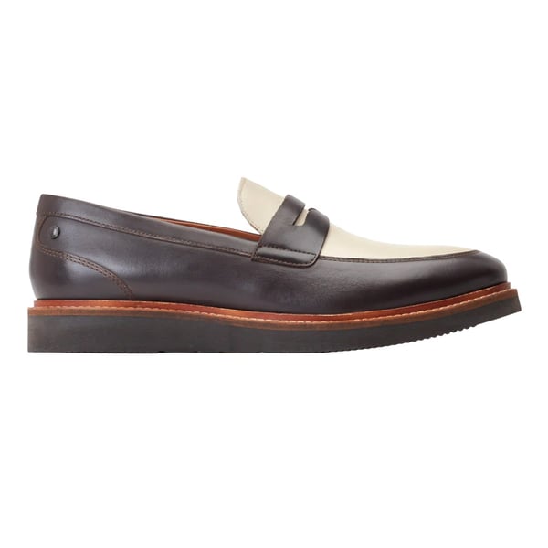 Base London Herr Sid Penny Loafers i Läder