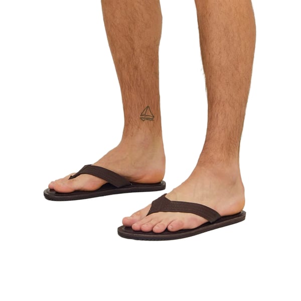 Jack And Jones Mens Washton Leather Flip Flops