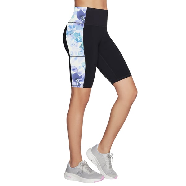Skechers Womens/Ladies GoWalk Seascape Floral Biker Shorts