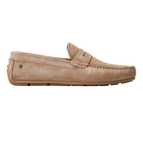 Base London Mens Collins Driver Suede Loafers