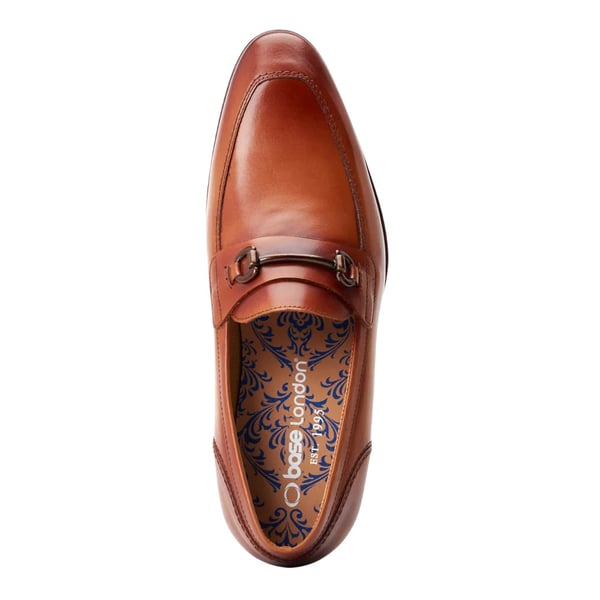 Base London Mens Russo Buckle Leather Loafers