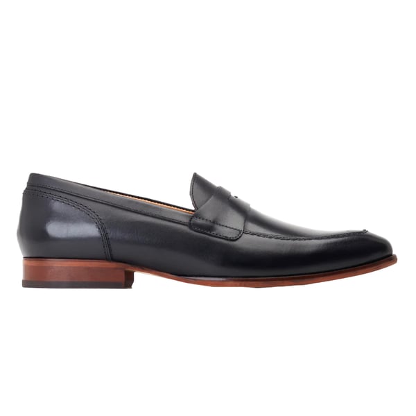 Base London Mens Bruno Leather Penny Loafers