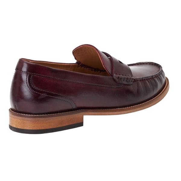 Base London Mens Garfield Leather Penny Loafers