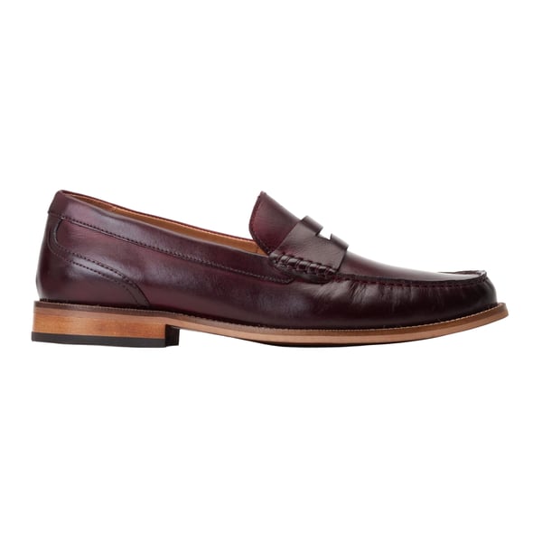 Base London Mens Garfield Leather Penny Loafers
