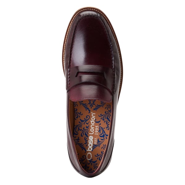 Base London Mens Garfield Leather Penny Loafers