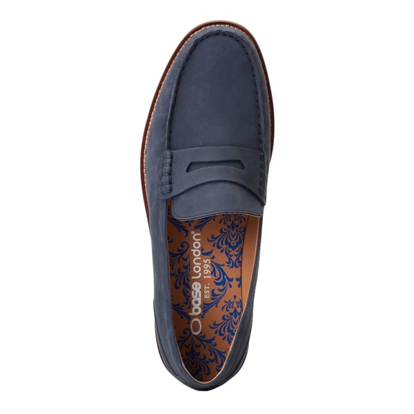 Base London Mens Garfield Leather Penny Loafers
