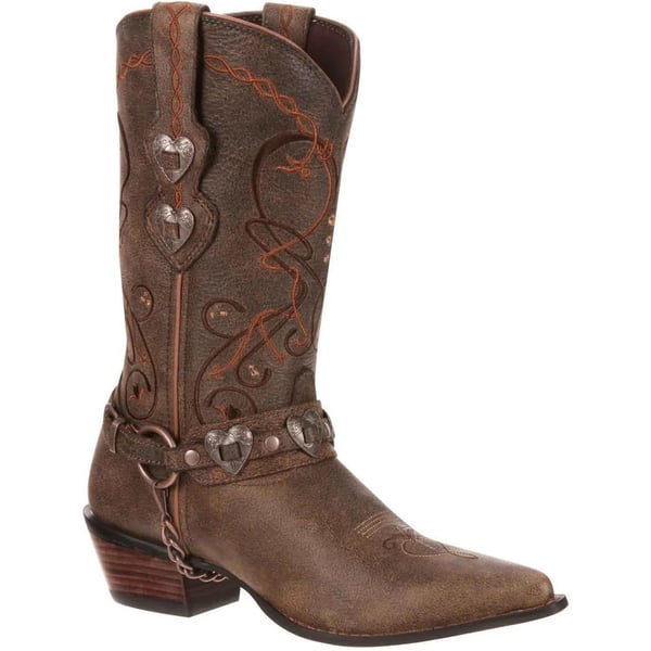 Durango Womens/Ladies Heartbreaker Full Grain Leather Mid Calf Cowboy Boots