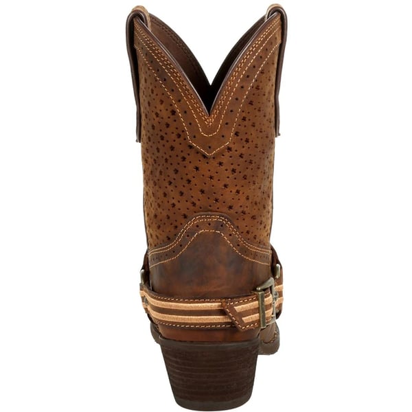 Durango Womens/Ladies Crush Full Grain Leather Shortie Cowboy Boots