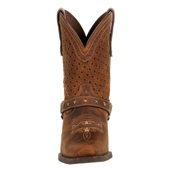 Durango Womens/Ladies Crush Full Grain Leather Shortie Cowboy Boots