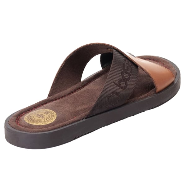 Base London Mens Webb Leather Sliders