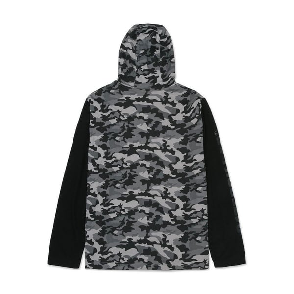 Caterpillar Mens Hooded Long-Sleeved T-Shirt