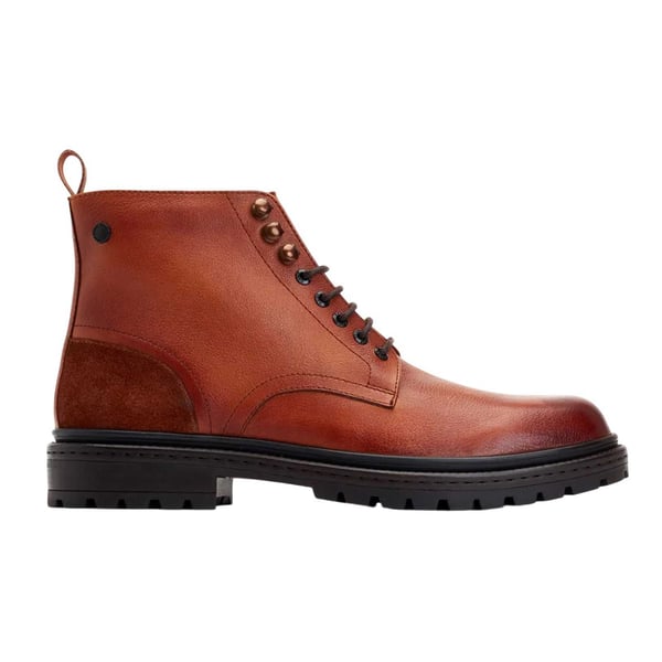 Base London Mens Dettori Grain Leather Work Boots