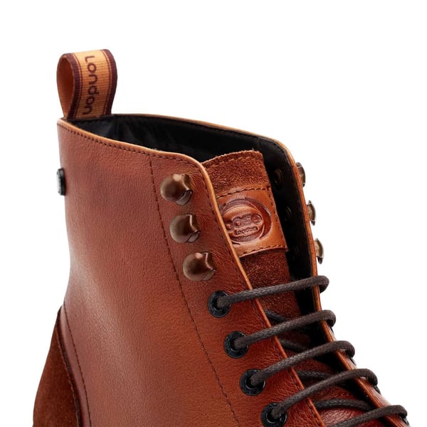 Base London Mens Dettori Grain Leather Work Boots