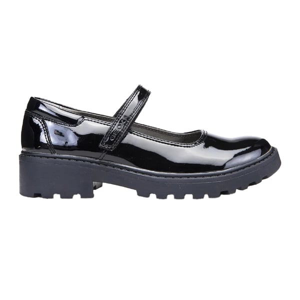Geox Girls J Casey G. P Leather School Shoes