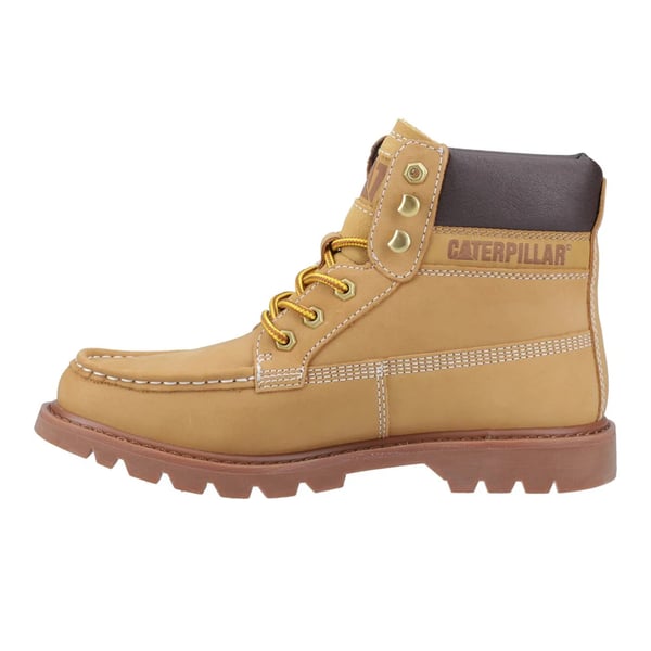 CAT Lifestyle Mens Colorado Full Grain Leather Moc Toe Safety Boots