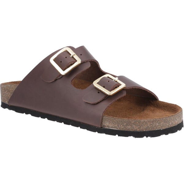 Cotswold Womens/Ladies Lushill Leather Mule Sandals Cotswold Womens/Ladies Lushill Leather Mule Sandals