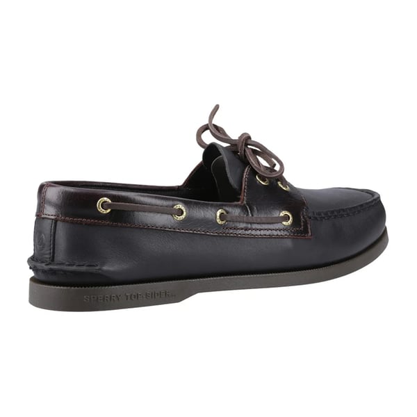 Sperry Mens Authentic Full Grain Leather 2 Eyelet Boat Shoes