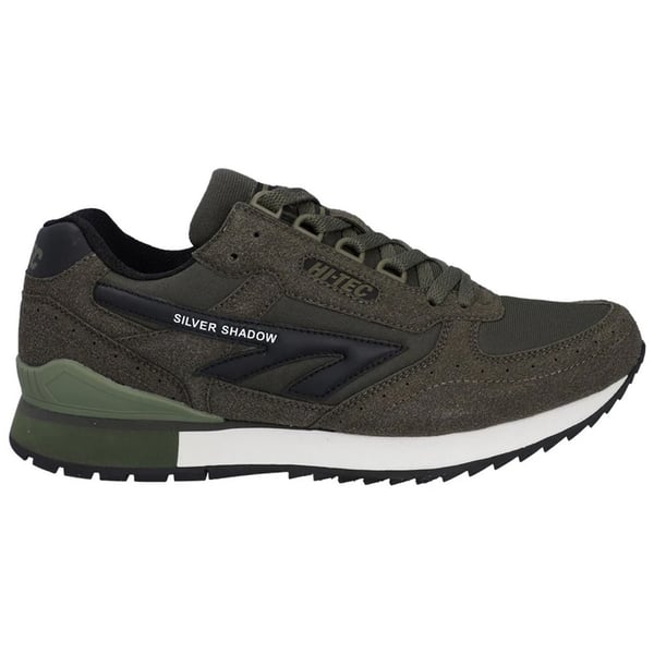Hi-Tec Mens Silver Shadow Suede Trainers