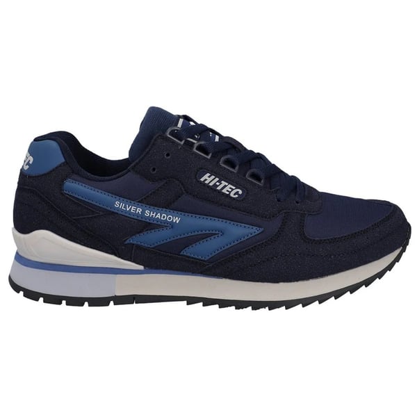 Hi-Tec Mens Silver Shadow Suede Trainers