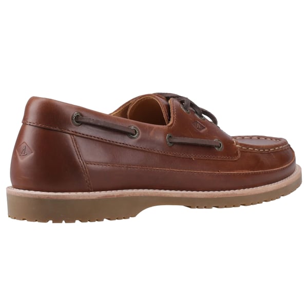 Sperry Mens Logo Leather Boat Shoes