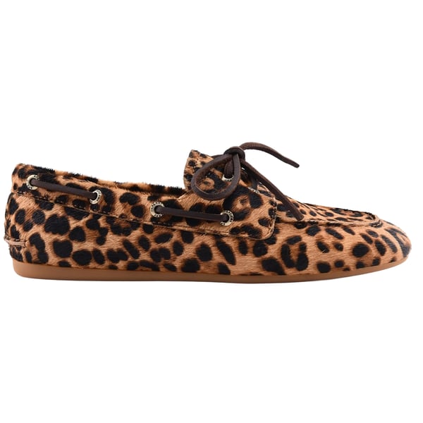 Sperry Womens/Ladies Leopard Print Boat Shoes