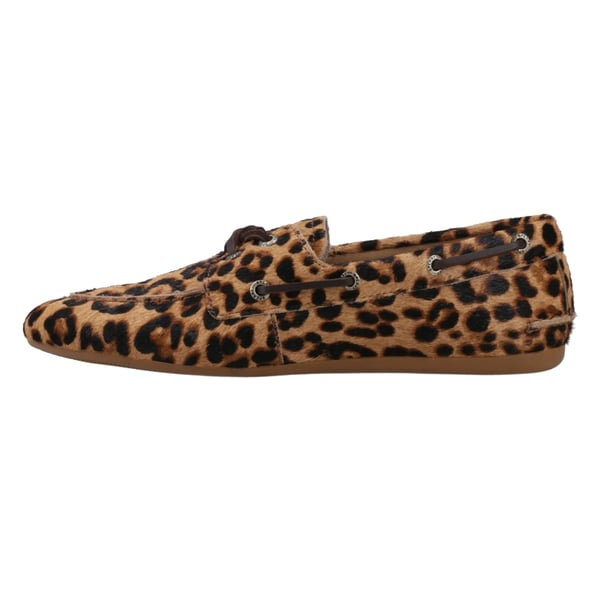 Sperry Womens/Ladies Leopard Print Boat Shoes