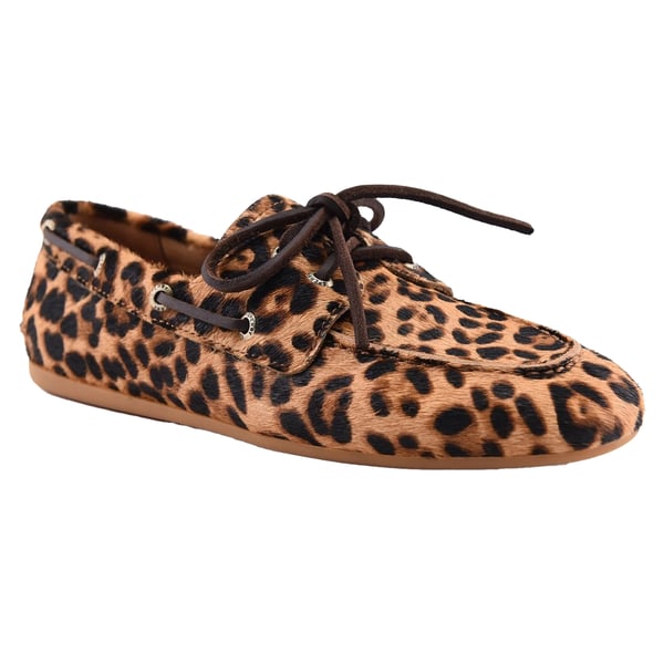 Sperry Womens/Ladies Leopard Print Boat Shoes